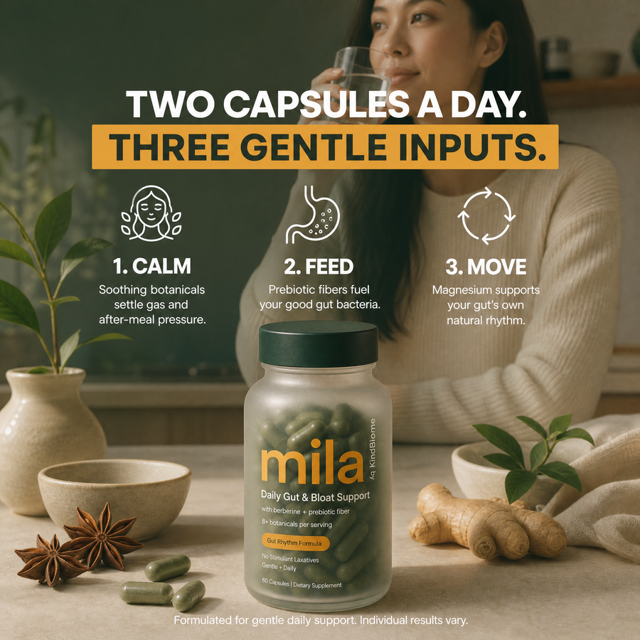 Two capsules a day — Calm, Feed, Move